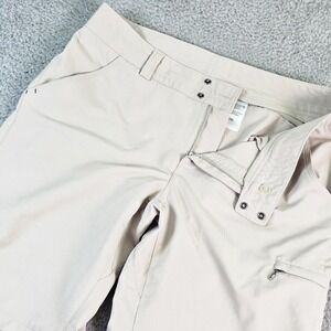 Columbia Titanium Convertible Pants Womens 12 Beige Omni-Shade Hiking TL8443